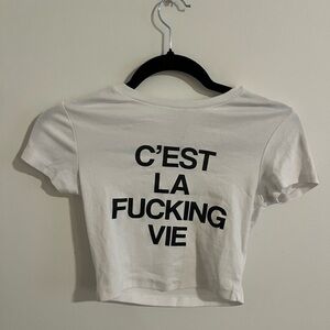 Garage White Baby Tee